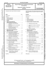 Ergonomiegerechte Gestaltung technischer Erzeugnisse