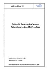 Reifen für Personenkraftwagen - Reifensicherheit und Reifenpflege