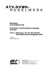 Kraftwerke und Energieversorgungsbetriebe - Teil 3: Abwasser, das bei der Dampf- und Heißwassererzeugung anfällt