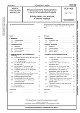 Prozessorientierte Kostenanalyse in der innerbetrieblichen Logistik