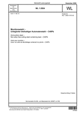 Munitionsstahl - Unlegierter bleihaltiger Automatenstahl - C45Pb