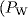 {(}P_{{W}}