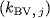 {(}k_{{BV}\mbox{,}  j})