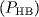 {(}P_{{HB}})
