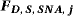 {\boldsymbol{F}}_{{\boldsymbol{D}}\text{,} {\boldsymbol{S}}\text{,} {\boldsymbol{SNA}}\text{,} {\boldsymbol{j}}}
