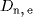 D_{{n}\mbox{,}  {e}}