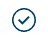 Blue checkmark inside a circle