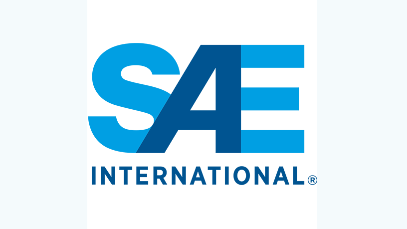 SAE-Logo, steht für Standards in Luftfahrt, Automobil- und Nutzfahrzeugindustrie.
