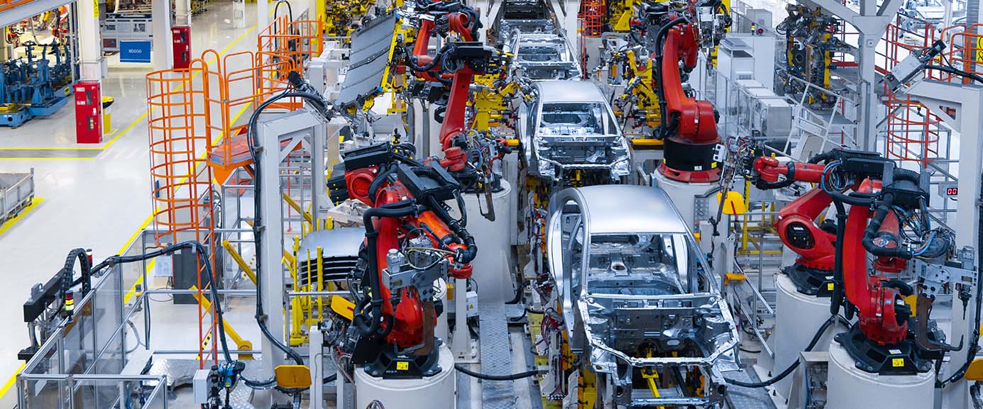 Modernes Automontagewerk