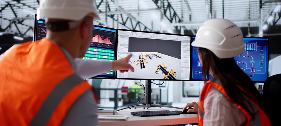 Engineers Mapping Out Machinery Layout